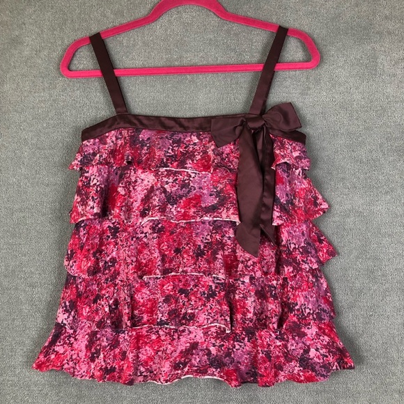 Ann Taylor LOFT tiered sleeveless ruffle tank size XS - Picture 1 of 7